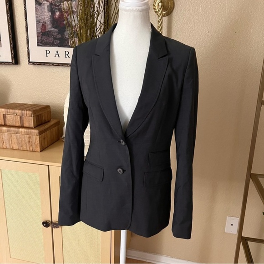 HUGO BOSS Grey Wool‎ Blend Blazer Women’s Size 4